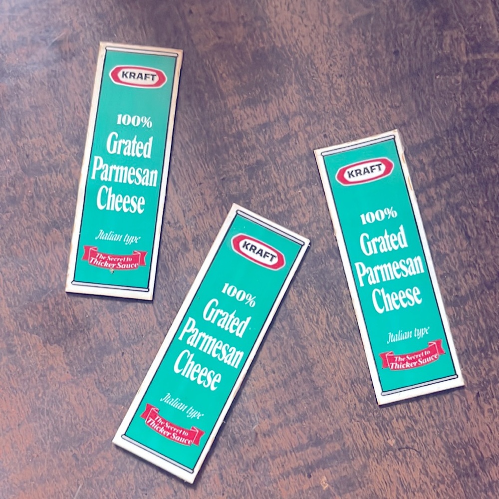 Vintage Kraft Grated Parmesan Cheese magnets 1 per lot